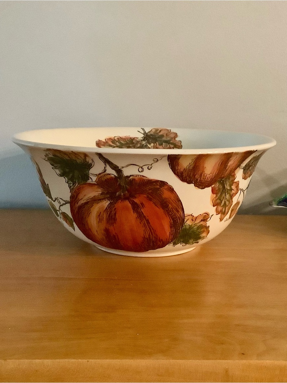 Maxcera “ Pumpkin Sketch” Large Bowl